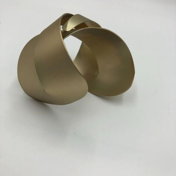 Metal Art Women's Gold Tone Cuff Braided Statement Bracelet Fashion Jewelry - Picture 9 of 12